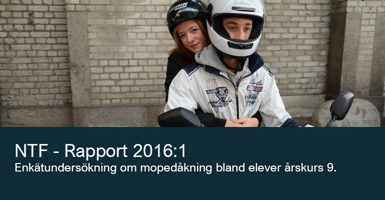 2016:1 Enkätundersökning om mopedåkning bland elever i årskurs 9