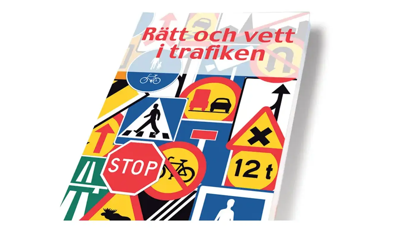 Bokomslag med titeln rätt och vett i trafiken